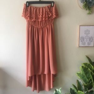 Deja Vu Blush High Low Dress